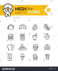 Junk Food Line Icons Including Fast Food Sugar Alcohol Etc Sponsored Sponsored Line Icons Junk Food Line Icon Icon Junk Food