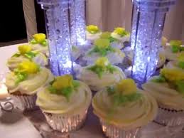 Your goal is to light all pillars. 3 Tier Wedding Cake With Cupcakes Yellow Theme Pillars Light Up Youtube