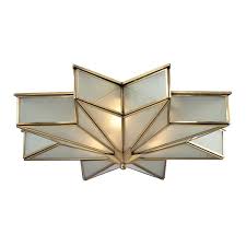 Antique art deco, art nouveau ceiling mount, single bulb fabulous patina. Decostar Flush Mount Ceiling Light By Elk Lighting 22011 3