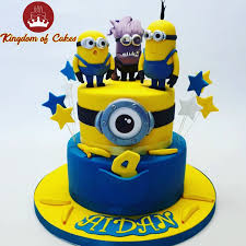 Despicable me 2 is coming soon and my middle boy loves the cute minions, so this year he wanted a minion birthday cake. Minion Theme Cakes For Birthday Celebrations