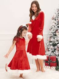 Musiques de noël instrumentales très douces relaxing christmas music instrumental playlist. Christmas Mother And Daughter Velvet Dress Robe Noel Robe Noel Fille Robe Velours Rouge