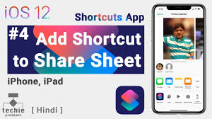 Share apps with friends using your iphone to avoid this. Shortcuts App 4 Add Shortcut To Share Sheet Ios 12 Iphone Ipad Techie Prashant Hindi Youtube