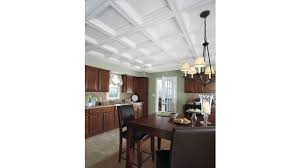Easy Elegance Coffered Ceiling Panels From Armstrong Ceilings For Basement Ceiling Design Armstrong Ceiling Coffered Ceiling