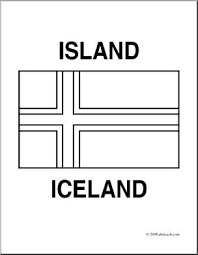 Iceland flag coloring pages for kids to color and print. Iceland Flag Coloring Pages Learny Kids