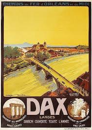 Roger Soubie 1898 1984 Dax Landes Chemins De Fer D Orleans Et Du Midi Imp Baude Affiches De Voyage Retro Affiche De Voyage Vintage Affiches De Voyage