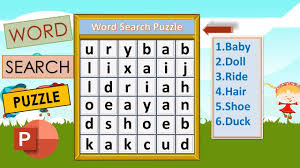 Then, the clue will appear above the puzzle. How To Make A Word Search Puzzle For Kids In Ms Powerpoint Tagalog Youtube