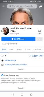 FAKE PAGES AND ACCOUNT! It's not really Mark Harmon or even fan pages  dedicated to him! These are pages and acc of people who for a while post  and reply to people