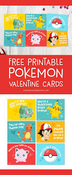 How to print my personalized card ? Free Printable Pokemon Valentines Cards For Kids