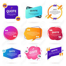 Sixteen black quote marks on a white background. Collection Of Abstract Colorful Quote Text Boxes With Quotes Royalty Free Cliparts Vectors And Stock Illustration Image 127785103