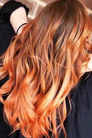 25 Eye Catching Ideas Of Pulling Of Orange Hair Today Brunette Hair Color Orange Ombre Hair Ombre Hair Color