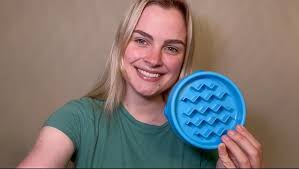 Amazon.com: Catstages Kitty Slow Feeder Cat Bowl, Blue