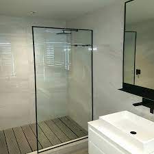 Glass bathroom cabinets ukzn mail. Black Framed Shower Screen Shower Haus