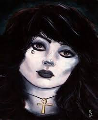 Death original artwork by David Baldo 7"x10"