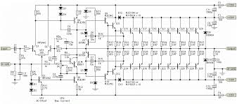 This is a 1000 watts transistor circuit diagram. 3000w Stereo Power Amplifier Circuit Electronic Circuit