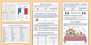 Check spelling or type a new query. French For Beginners Learn French Worksheet Pack
