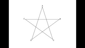 How To Draw A Five Pointed Star - Youtube