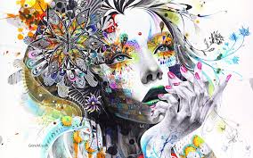 Artwork Hand Face Colorful Women Surreal Mosaic Painting Anime Paint Splatter Minjae Lee Wallpaper No 13000 Art Wallpaper Art Artwork