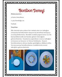 Bonibon Deneyi Bilimdoga Preschool Activities Preschool Science