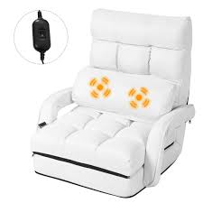 Reclining chaise lounge couches & sofas. Gymax White Folding Lazy Sofa Floor Chair Sofa Lounger Bed With Overstock 22438258