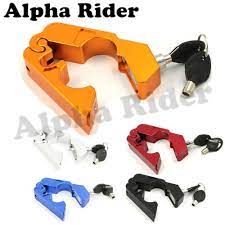 Universal Motorcycle Handlebar Locks Aluminium Cnc Motorbike Handle Theft Protection Locker Brak Motorcycle Locks Motorcycle Handlebar Motorcycle Throttle Lock