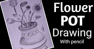 How To Draw Flower Pot How To Draw Flowers How To Draw Flower Pots With Pencil How To Draw Flo Flower Drawing Pencil Drawings Of Flowers Angel Drawing Easy