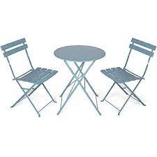 vanage bistro balcony set foldable table and chairs 3 piece garden furniture set suitable for garden ter chaise pliante table et chaises table de balcon