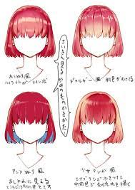 Learn the easiest way to draw different types of anime hair in this video. Different Ways To Highlight Hair Art Reference Drawings Anime Hair Color