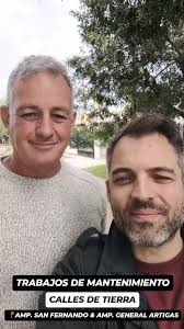 🚧 Junto a Diego Del Vecchio supervisamos obras de mantenimiento de calles  de tierra en barrio Ampliación San Fernando y Ampliación General Artigas 🚧  #JuntosHacemosMás