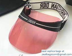 Dior J Adior Diorclub1 Transparent Sun Visor Hat Pink 2018 Sun Visor Hat Visor Hats Dior