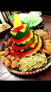 Tumpeng Yellow Rice 4 A Birthday Party Makanan Masakan Pesta