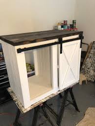 Mini Fridge Rustic Style Cabinet Coffee Station Barn Door Etsy Coffee Bar Home Mini Fridge Bar Coffee Bars In Kitchen