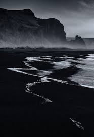Black And White Nature Creative Wallpaper Black Sand Beach Vik Iceland Iceland Sea Beaches Icelandic Coast Ship Whale Beach White Photography Landscape Photography Landscape
