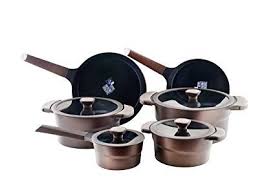 Danialli 10 Piece Aluminum Nonstick Cookware Set Metal Utensil Safe Non Stick Cookware With Teflon Platinum Induction Cookware Cookware Set Nonstick Cookware