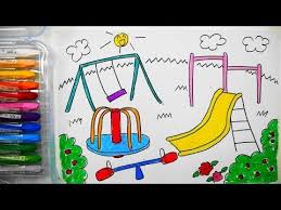 With all the guidelines for how to draw an eye with crayon, you also have to follow some crayon rules. How To Draw Flower Garden Scenery For Kids Spring Season Drawing Easy Drawing Viviana Magazine Easy Drawings House Drawing For Kids Easy Drawings For Kids