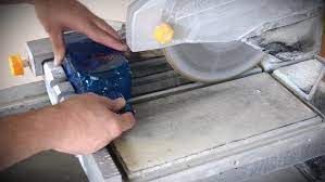 61 Cutting Glass With A Wet Saw Youtube