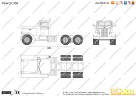 Buy it at kenworth dealership. Peterbilt 350 Vector Drawing