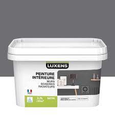 Peinture blanc luxens satin peinture couleurs intérieures toutes pièces rouge gourmand n°1 0.5l. Peinture Mur Boiserie Radiateur Toutes Pieces Multisupports Luxens Granit 2 Leroy Merlin
