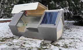 Point of correction, i do not sleep in a casket, i sleep on my bed, it's big and comfy, i only lay in my casketwhen i do my meditation because it helps me to be focused, it tells me more about the imminence of death. Germany Is Now Offering Futuristic Coffin Like Sleeping Pods To Its Homeless Citizens Tech News Startups News