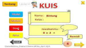 Uji kompetensi fisika sma kelas x semester 1 paket 1. Soal Matematika Sd Game Kuis Perkalian 2 Youtube