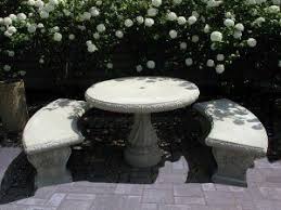 Site Amenities Archives Nitterhouse Masonry Concrete Patio Concrete Garden Bench Patio Table Set