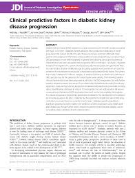 Associate professor elif ekinci is an academic endocrinologist who is working to translate research into improved outcomes for people with type 1 and type 2 diabetes. Pdf Clinical Predictive Factors In Diabetic Kidney Disease Progression