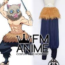 10 inosuke cosplays that are just like the anime. Fm Anime Demon Slayer Kimetsu No Yaiba Inosuke Hashibira Trousers Cosplay Costume