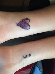 Tattoos Org Purple Tattoos Purple Heart Tattoos Semicolon Heart Tattoo