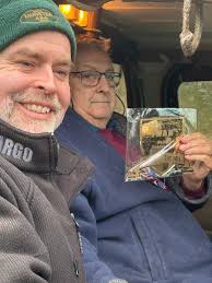 The Camrose chapter of the Mudslingers has its Thursday club. Here in the  SouthPembs Slingers we have the Baked Bean Club Time to fettle the brakes 