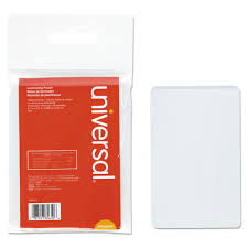 Universal Clear Laminating Pouches 5 Mil 2 1 8 X 3 3 8 Business Card Style 25 Ct Document Sign Card Stock Laminators