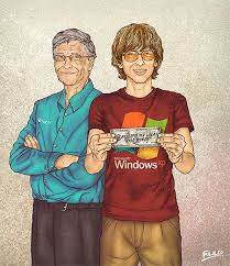 Me And My Other Me Bill Gates There Goes My Hero Celebrities
