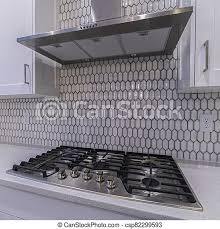 Can i install a bathroom extractor fan in the kitchen? Square Crop Modern Cooker Hob And Extractor Fan Interior Square Crop Modern Gas Cooker Hob And Extractor Fan In A Fitted Canstock
