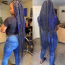 Asymmetrical crochet braid for long hair. 80 Best Black Braided Hairstyles To Copy In 2020