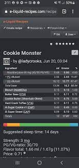 Vapedia sehe ich als gute ergänzung zu unserem forum, zumal sich dort sehr viele leute tummeln, die vom diy und eigenen kreationen wirklich . Recipes E Liquid Recipes Forum