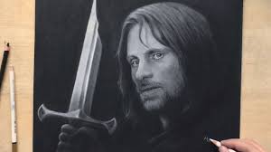 Aragorn Holding A Broken Sword Charcoal Drawing Youtube Aragorn was a ranger of the north. aragorn holding a broken sword charcoal drawing